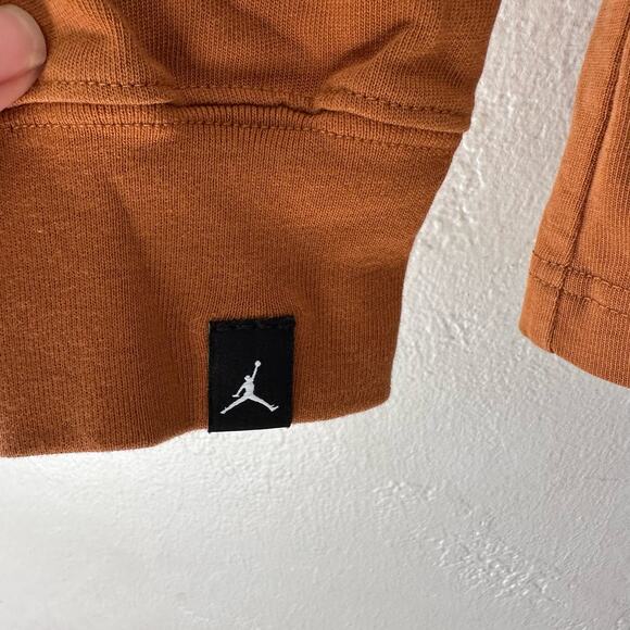 Air Jordan Flights Essentials Long Sleeve Camel Orange Brown Size Medium - Picture 5 of 10
